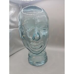 Vidrios San Miguel 11.5" Recycled Glass Life Size Bust Head Mannequin Display